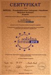 Solidna Firma - Złoty Certyfikat
