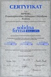 Solidna Firma - Srebrny Certyfikat